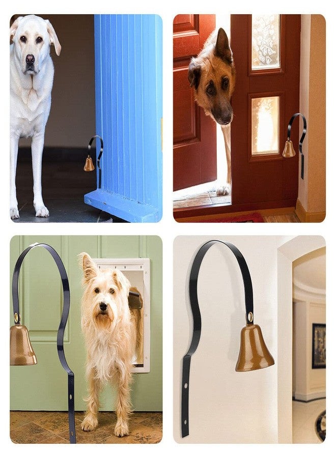 Estink Shop Keepers Bell, Antique Metal Doorbell Wall Mounted Metal Shopkeepers Doorbell Dog Training Home Decoration, 1.6inch Diameter, Remind You Customer Coming - Image 3